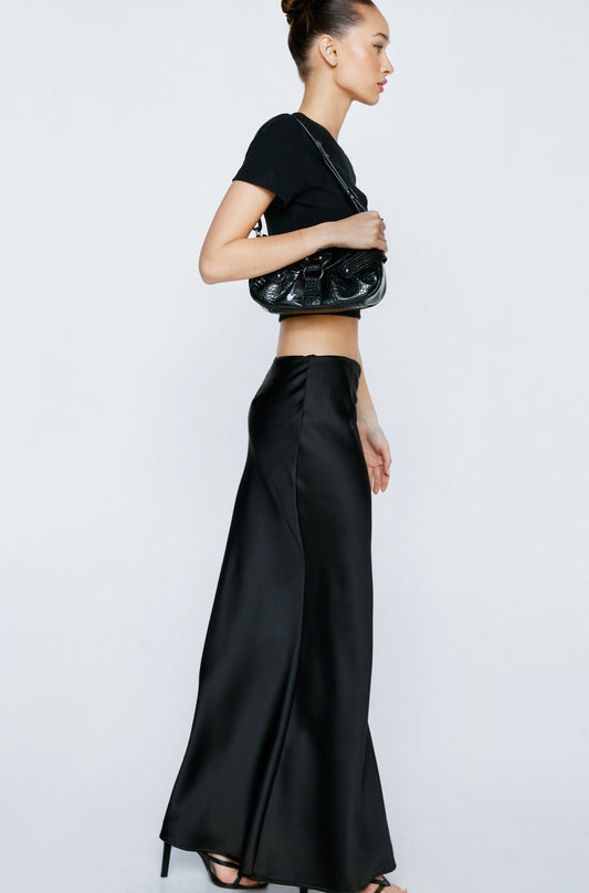 Satin Maxi Skirt