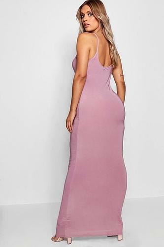 PLUS SLINKY STRAPPY MAXI DRESS uk24/ us20