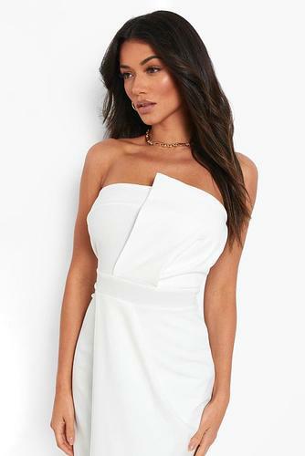 BANDEAU WRAP DETAIL SPLIT MAXI DRESS - uk 18 - us 14