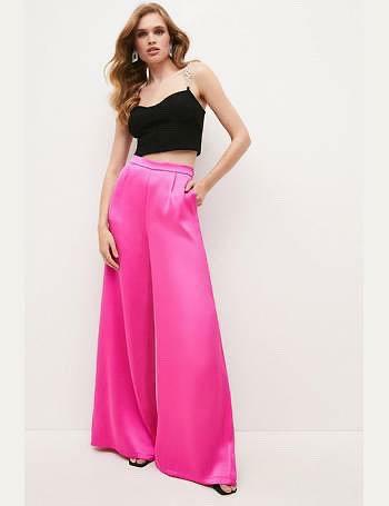 Woven Satin Wide Leg Trouser uk 12 us 8