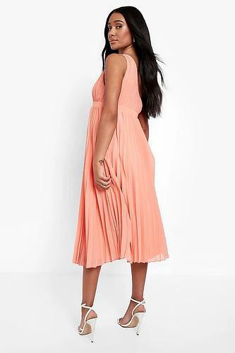 MATERNITY OCCASION ONE SHOULDER PLEATED MIDI DRESS uk16/ us12