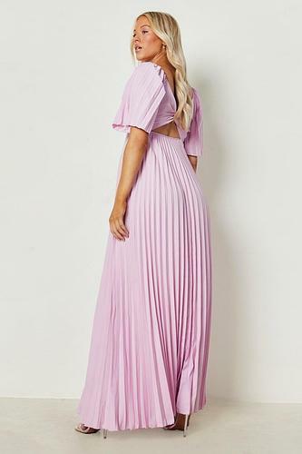 MATERNITY OCCASION PLEATED WRAP MAXI DRESS uk16/ us12