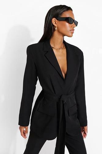 Obi Tie Waist Tailored Blazer uk14/ us10