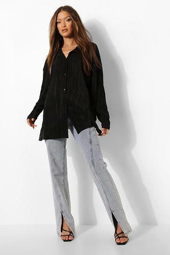 PLISSE OVERSIZED RELAXED FIT SHIRT uk12/ us8