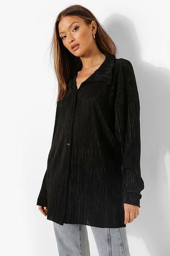 PLISSE OVERSIZED RELAXED FIT SHIRT uk12/ us8