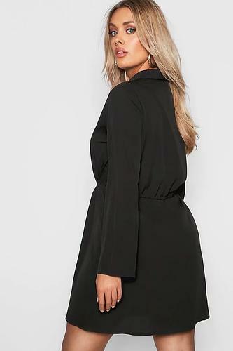 PLUS DRAWSTRING WAIST SHIRT DRESS uk22/ us18